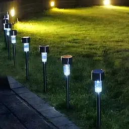 Стовпчик для газону Lumiled  Palis чорний, набір 12 шт. - мініатюра 6