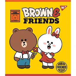 Зошит Yes Line Friends А5 в лінійку 12 аркушів (766806)