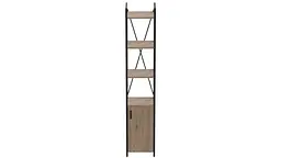 Етажерка 4/34 Серії Конект з тумбою 179x34x28 Чорний ДСП Дуб Сан-Марино FRD-104464 - мініатюра 4