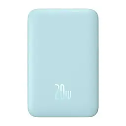 Магнітний портативний павербанк із бездротовою зарядкою Baseus Magnetic 20 W 10000 mAh для iPhone блакитний - мініатюра 6