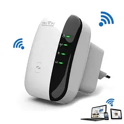 Бездротовий підсилювач Wi-Fi репітер розширювач діапазону Wireless ретранслятор Wi-Fi мережі 300 Мбіт/с WR03