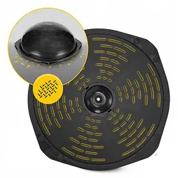 Балансувальна платформа 4FIZJO Bosu Ball 60 см Black (P-5905973402446) - мініатюра 2