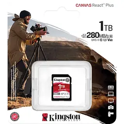 Карта пам'яті Kingston SDXC Canvas React Plus 1TB Class 10 UHS-II U3 V60 (SDR2V6/1TB) [112839] - мініатюра 5