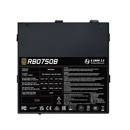 Блок живлення Lian Li RB0750B, 80 Plus Bronze, Black, EU Cord (G9P.RB0750B.B000.EU) - мініатюра 2