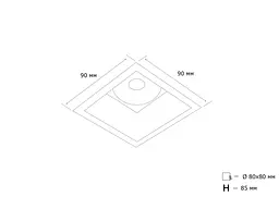 Точковий світильник MJ-Light KH74020-2 MR16 BK - мініатюра 2
