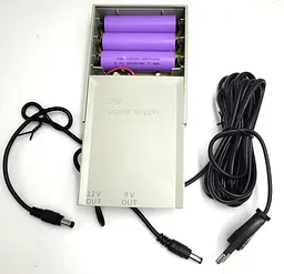 Безперебійник Powerbank UPS 6000мА (знімні 3x18650) для WI-Fi роутера, ONU, медіа конвертора ДБЖ безперебійне живлення Павербанк 9V, 12V 1-2А UKC 2112A - мініатюра 2