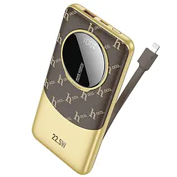 Портативний ЗП Power Bank Hoco Q29 Nobility 22.5W+PD20W + Lightning 10000 mAh Brown - мініатюра 2