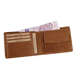 Портмоне чоловіче шкіряне Hill Burry 6403/88809HB руде - мініатюра 3