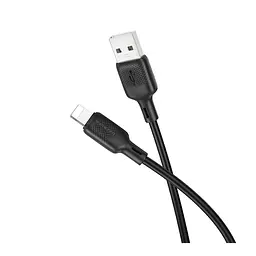Кабель синхронізації Borofone BX113 Silicone 2.4A USB-A to Lightning 1 м Black (35582_3346745) - мініатюра 2