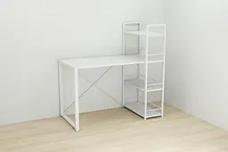 Письмовий стіл Ferrum-decor Серії Конект з етажеркою 75x120x60 білий ДСП Біле 16мм (FRD-104225) - мініатюра 2