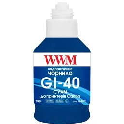 Чорнило WWM Canon GI-40 для G5040/G6040 190г Cyan (KeyLock) (G40C) - мініатюра 2