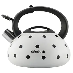 Чайник із свистком Ofenbach NB-100301WH 2.5 л білий - мініатюра 9
