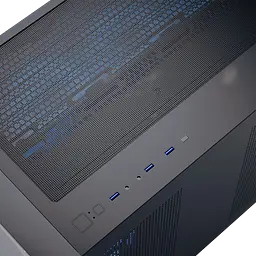 Корпус Aerocool P300C-G-BK-v1 ARGB Black (ACCS-PN02033.11) - мініатюра 4
