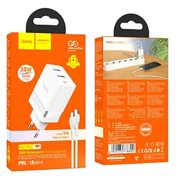 Зарядне Устройство Hoco N21 Pro PD30W+QC3.0 Type-C to IP (33291-01_358) - мініатюра 8