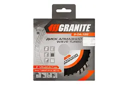 Диск відрізний алмазний MasterTool по бетону каменю граніту Granite 125 мм турбохвиля - мініатюра 2