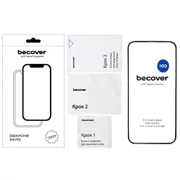 Скло захисне BeCover Apple iPhone 16 Plus 10D Black (712322) - мініатюра 3