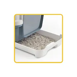 Туалет для котів Stefanplast Cathy Clever&Smart з фільтром 58х45х48 см білий/синій (98708) - мініатюра 4