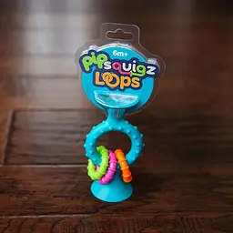 Прорізувач-брязкальце на присосках Fat Brain Toys pipSquigz Loops бірюзовий (F166ML) - мініатюра 3