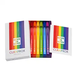 Набір зубних щіток Curaprox Rainbow Edition CS 5460 ultra soft 0.10 мм 6 шт. - мініатюра 2