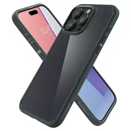 Прозорий чохол Spigen Ultra Hybrid Frost Green для iPhone 15 Pro Max (ACS06569) - мініатюра 3