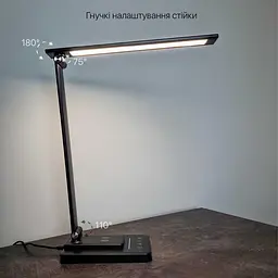 Світильник настільний LED SLIM 8W 3000-6500К чорний Violux ( 540105 ) - мініатюра 5