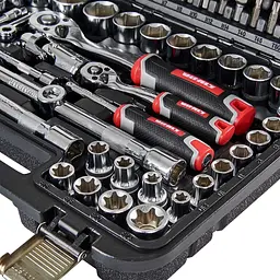 Набір головок торцевих Vitals Master Impact + Superlock 1/4" та 1/2" 111 предметів (186169) - мініатюра 6