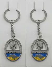 Брелок металевий Тризуб - мініатюра 2