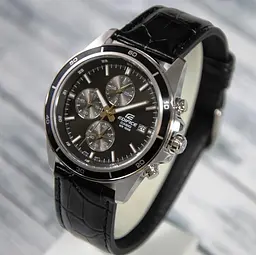 Годинники наручні Casio Edifice EFR-526L-1AVUEF для чоловіків на шкіряному ремінці - мініатюра 5