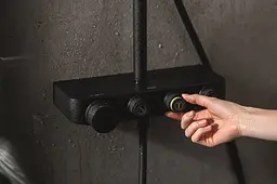 Душова система з термостатом Grohe Euphoria Smart Control System 310 Duo 22120KF0, Чорний матовий - мініатюра 7