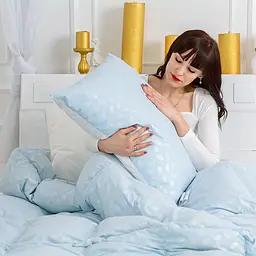 Ковдра пухова MirSon Karmen №1855 Bio-Blue, 90% пух, двоспальна, 205x172, блакитна (2200003014266) - мініатюра 16
