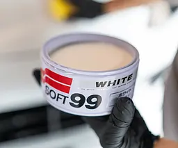 Віск SOFT99 White Super Wax для білих та світлих автомобілів 350 г - мініатюра 4