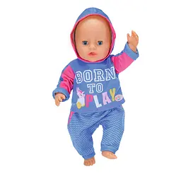Набір одягу для ляльки Baby Born Спортивний костюм блакитний (830109-2) - мініатюра 3