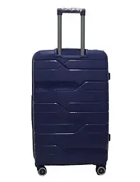 Валіза велика L поліпропілен Milano bag 0306 76×49×31см 82л Темно-синій - мініатюра 3