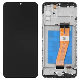 Дисплей Samsung A037F Galaxy A03s, чорний, з рамкою, Original (PRC), з жовтим шлейфом, (160,5x72 mm)