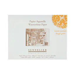 Склейка для акварелі Sennelier, 20 аркушів, крупне зерно, 300 г/м, 41x31 см