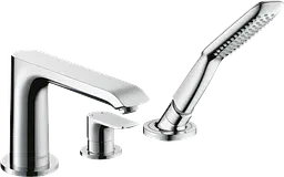 Змішувач Hansgrohe Metris врізний на край ванни 3 отвори 31190000 Хром