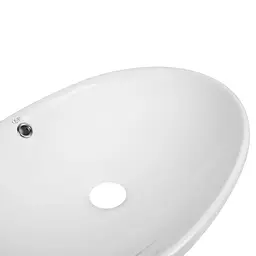 Умивальник Qtap Dove накладний овальний 625x415x150 мм White + донний клапан PU02O, Білий - мініатюра 5