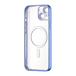 Чохол Ductil Metallic Edge with MagSafe (Protected Camera & Lens) iPhone 15 Plus Light Blue - мініатюра 3