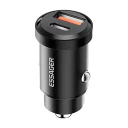 Зарядное устройство для Essager 1xUSB-C 30W + 1xUSB black (ECCAC-TL01) - миниатюра 2