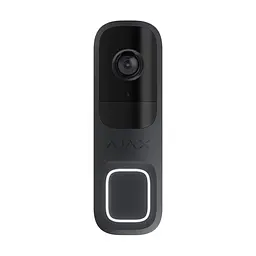 Відеодзвінок з WiFi 4Mp Ajax DoorBell Graphite із вбудованим штучним інтелектом та ІЧ датчиком руху (26-00559)