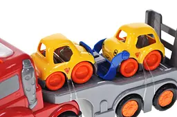 Іграшковий автовоз з машинками інерційний світлозвукові ефекти Busy City 7807, в коробці р.32x12x18 см YG Toys - мініатюра 3