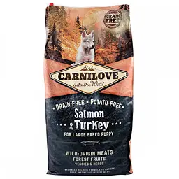 Сухий корм Carnilove Puppy Large Breed Salmon & Turkey 12 кг для цуценят великих порід - мініатюра 3