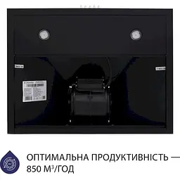 Витяжка купольна Minola HK 6412 BL 850 LED - мініатюра 5