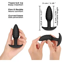 Анальна пробка Dorcel Wavy Plug діаметр 3 см силікон - мініатюра 2