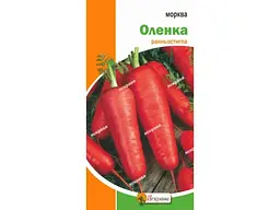 Морква ЯСКРАВА Оленка (20 пачок) 3 г