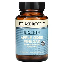 Яблучний оцет та кайєнський перець, Apple Cider Vinegar Cayenne, ферментований, 30 кап. Dr. Mercola vit0001730
