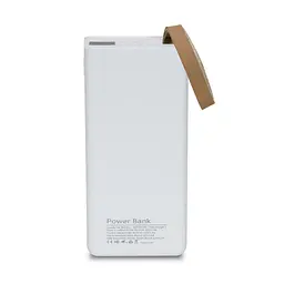 Повербанк 30000mAh Power Bank Kraft TPB-2330 White 22.5W QC3.0 LED-ліхтар (43-00034) - мініатюра 4
