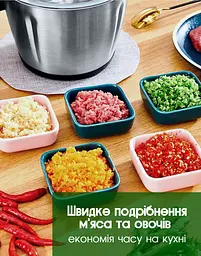 Подрібнювач для кухні Crownberg MultiFunction Food Blender 500 Вт з металічною чашою Black - мініатюра 3