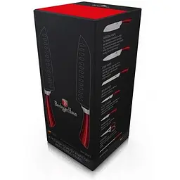 Набір ножів Berlinger Haus Metallic Line Burgundy Edition, червоний (BH 2043I) - мініатюра 3