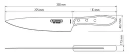 Ніж для м'яса Barbecue Polywood, 203 мм TRAMONTINA kuh0017356 - мініатюра 2